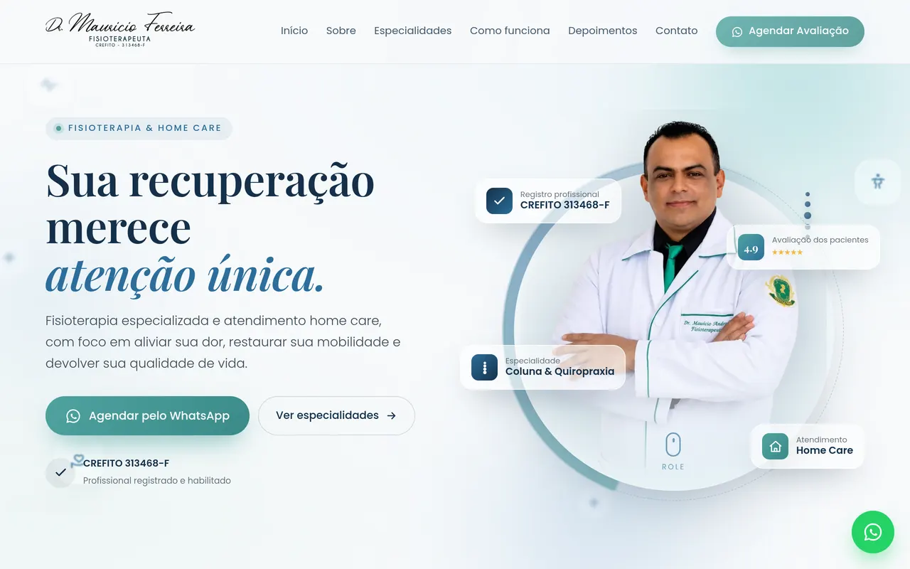 Site Dr Mauricio Fisioterapeuta