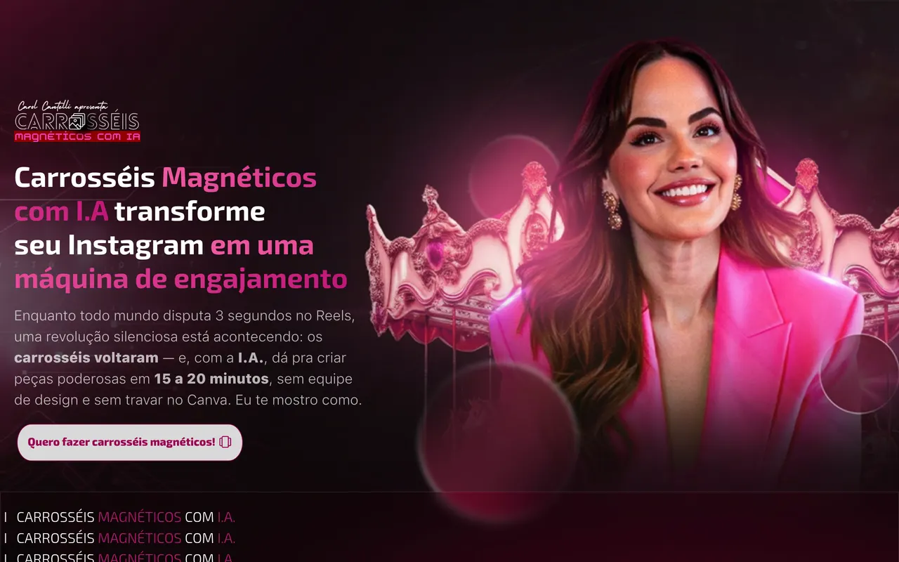 Site Carrosséis Magnéticos com IA