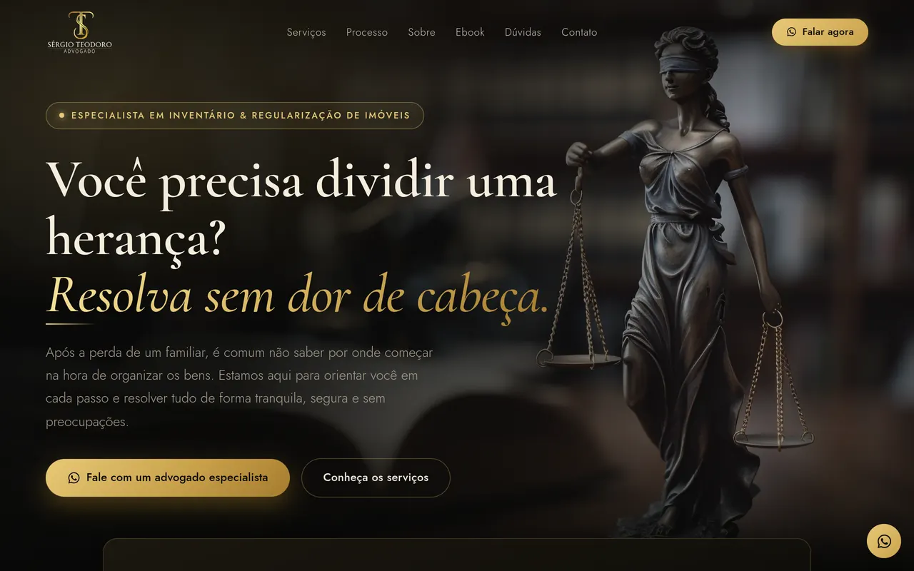 Site Sergio Teodoro Advocacia