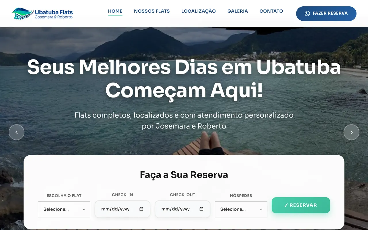 Site Flats em Ubatuba